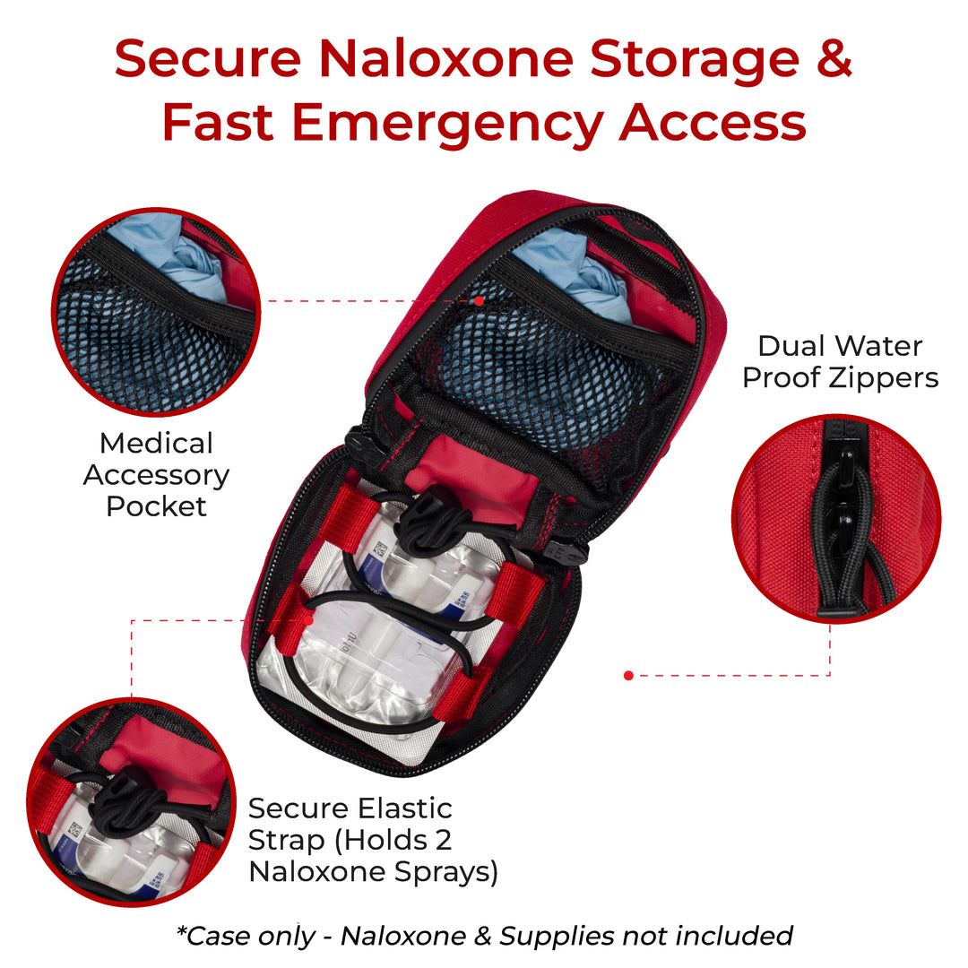 Naloxone Duty Belt Pouch + MOLLE attachment straps