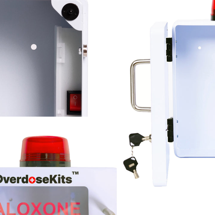 STOP THE BLEED Trauma Bleeding Control Kit + Emergency Wall Mount Cabinet