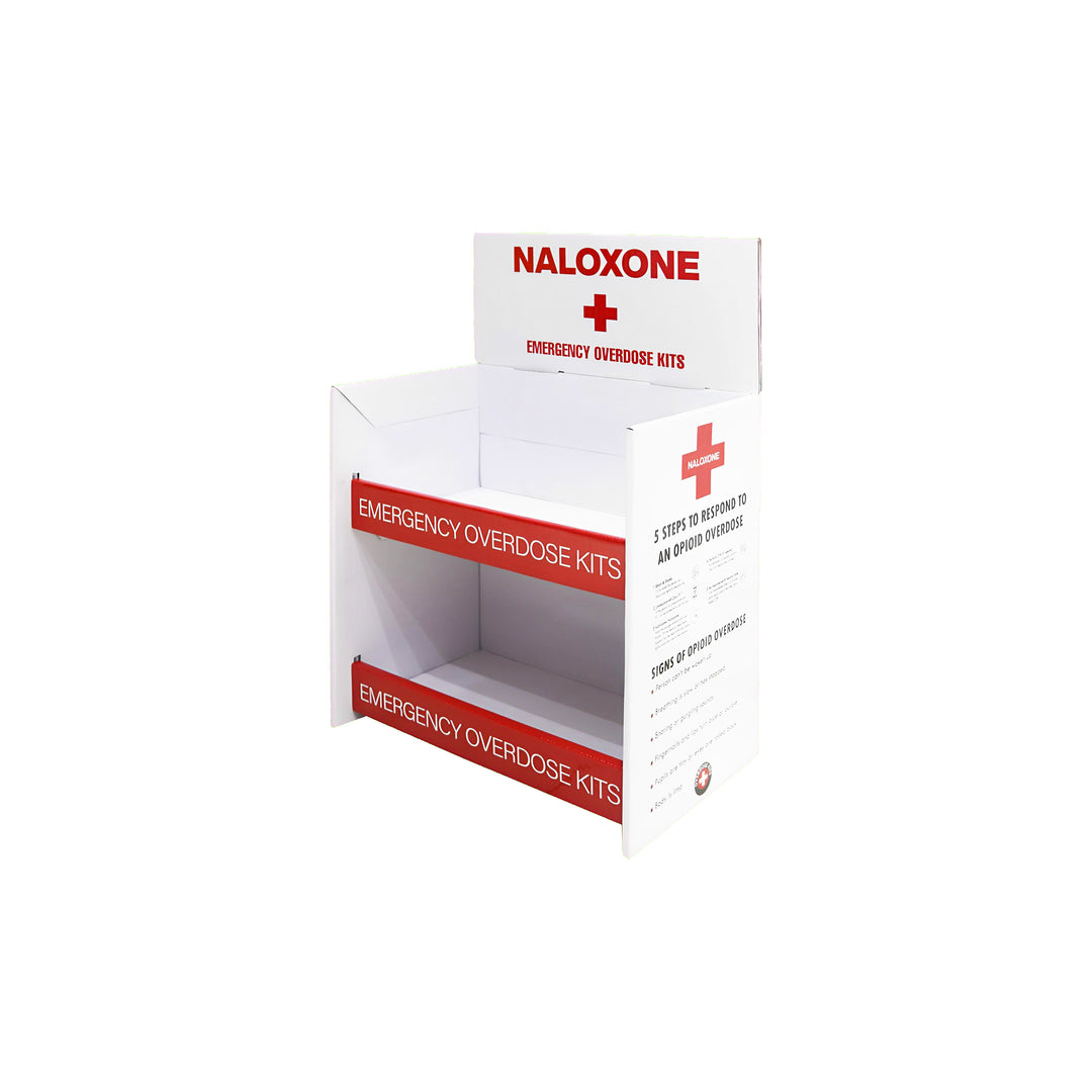 Naloxone Distribution Tabletop Stand ( Holds 24 Naloxone Boxes)