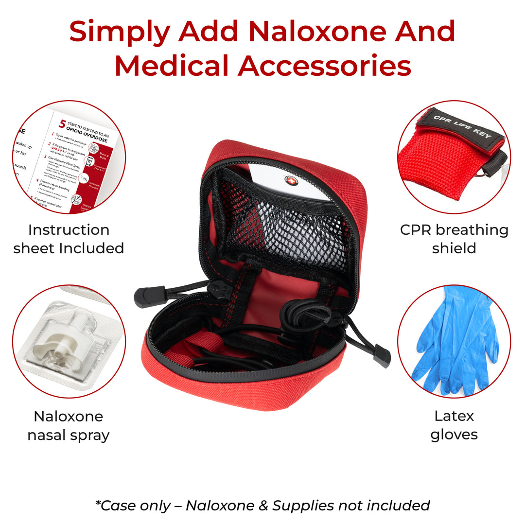 Naloxone Duty Belt Pouch + MOLLE attachment straps