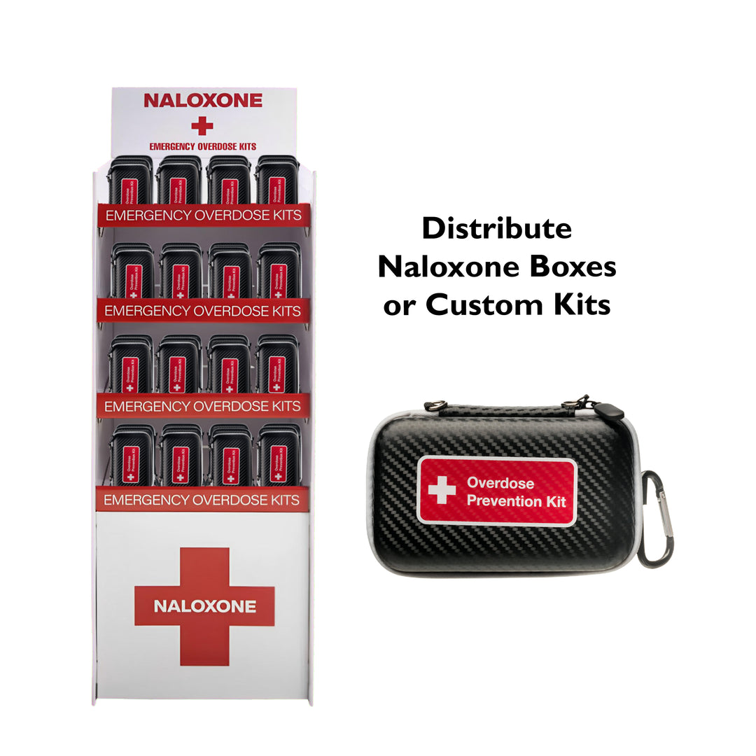 Naloxone Distribution Floor Stand ( Holds 100 Naloxone Boxes)