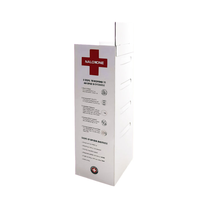 Naloxone Distribution Floor Stand ( Holds 100 Naloxone Boxes)