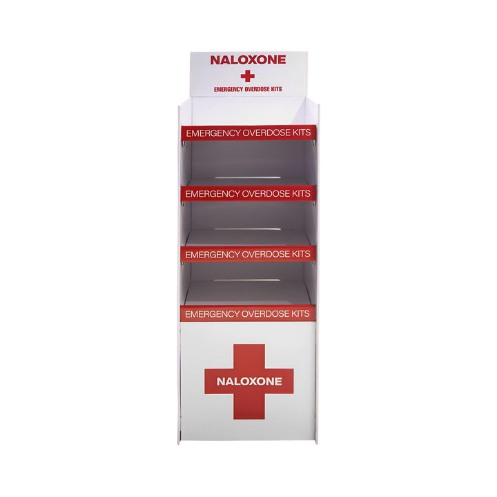 Naloxone Distribution Floor Stand ( Holds 100 Naloxone Boxes)