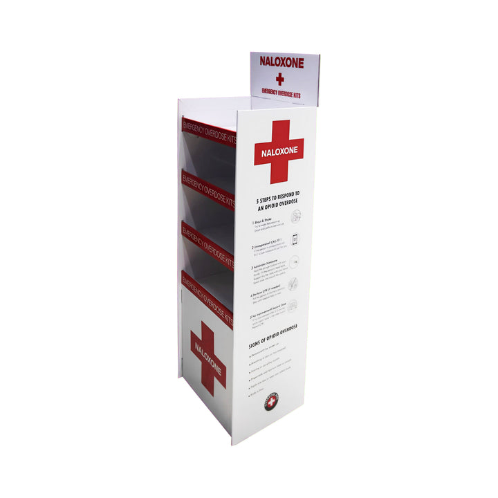 Naloxone Distribution Floor Stand ( Holds 100 Naloxone Boxes)