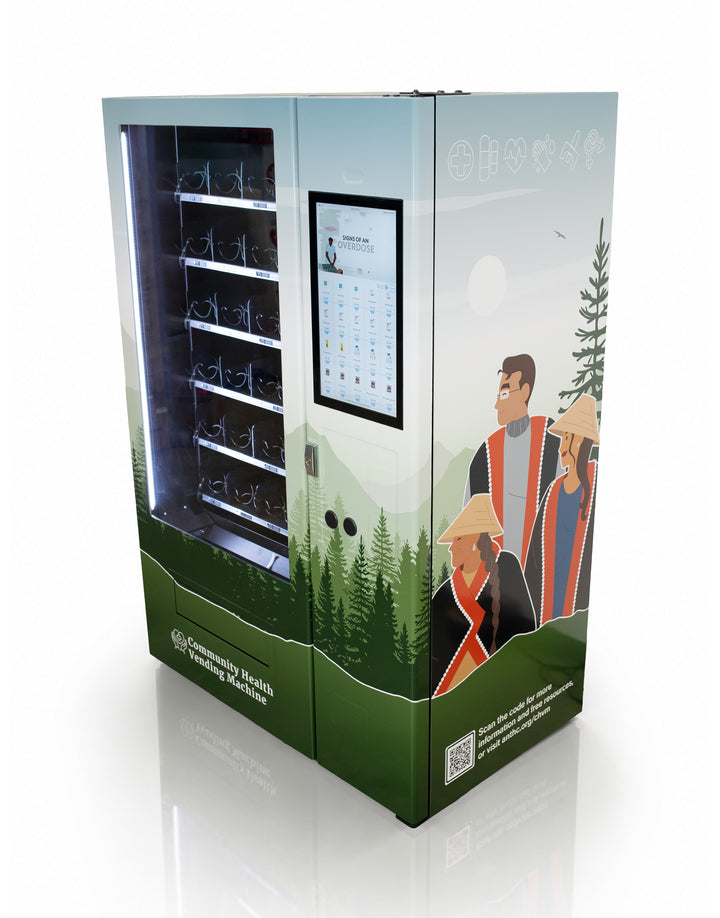 Naloxone Harm Reduction Smart Vending Machine with 22" Video Screen