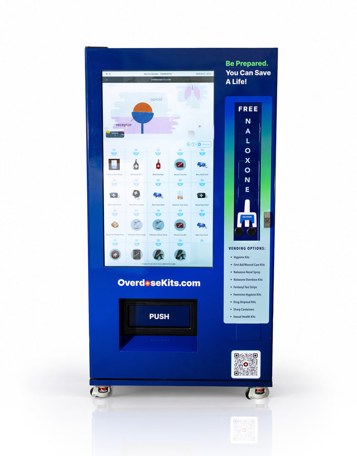 Naloxone Harm Reduction Smart Vending Machine with 49" Video Screen