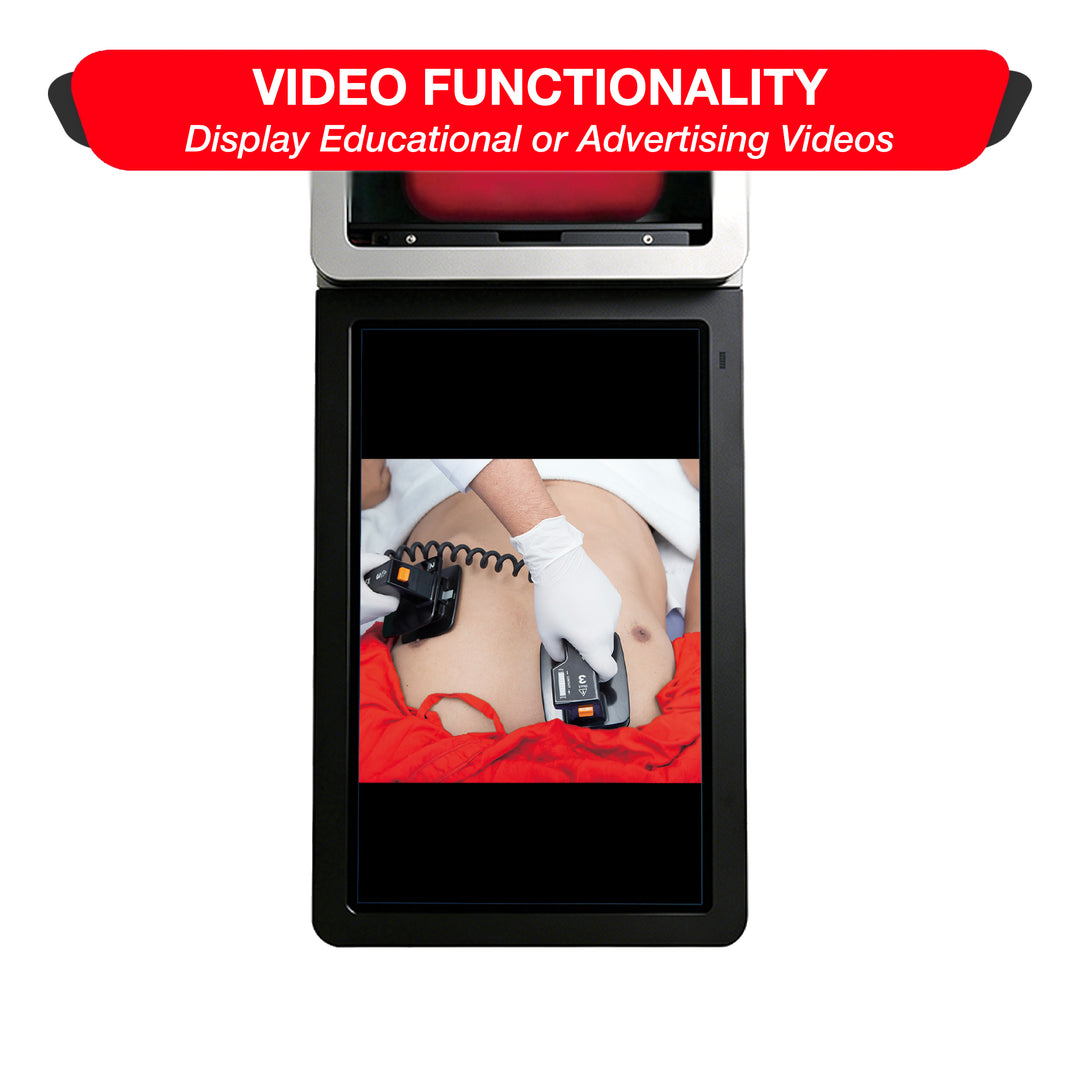 Safe Station AED Cabinet with 27" Display – Wall Mount Public Access Defibrillator Storage