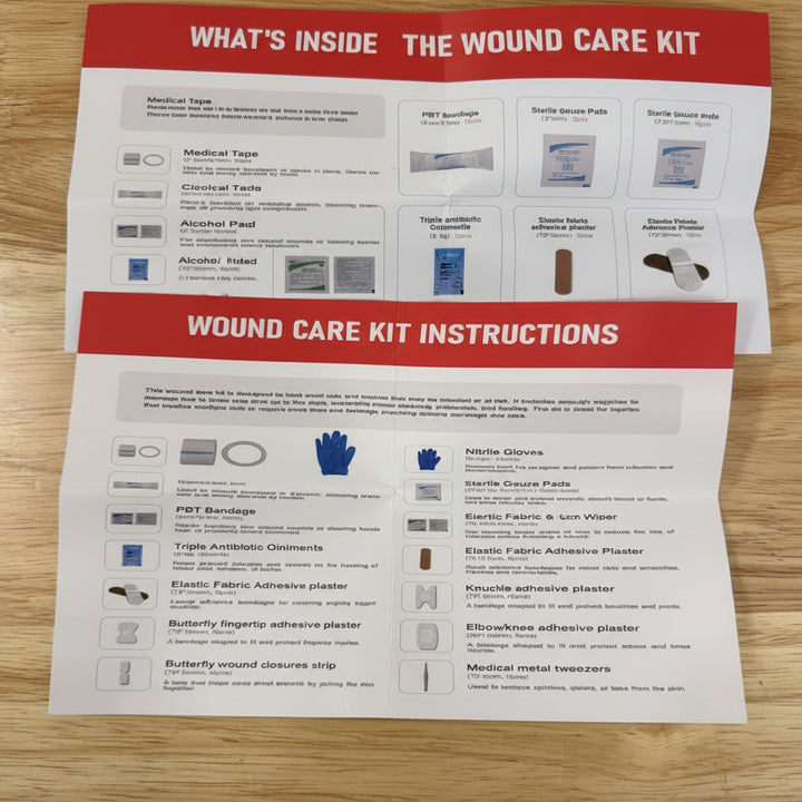 Wound Care First Aid Kit for Community Outreach – Fully Stocked for Cuts, Burns & Minor Injuries - Single-10 Pack-100 Pack -  4