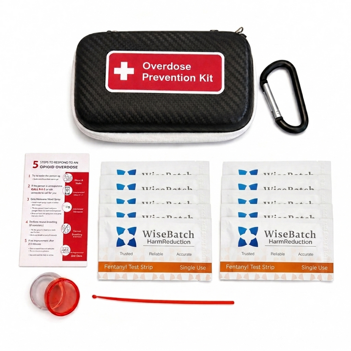 XYL Test Strip Kit - Includes 5 WiseBatch XYL Test Strips + Hardshell Carry Case + Mixing Container + 10mg Spoon and Instructions
