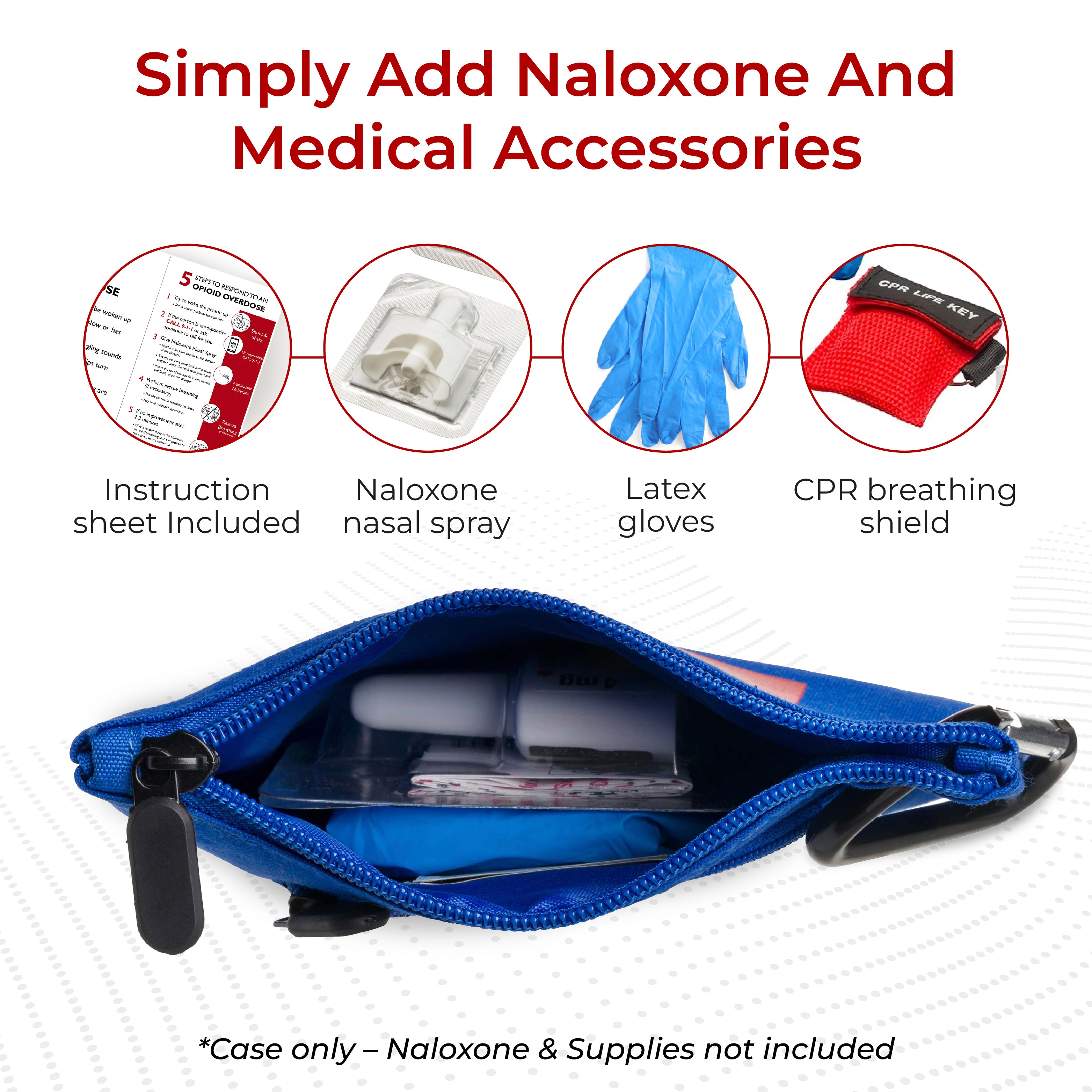 ▷ Naloxone Canvas Bag – Holds 2 Sprays, Portable & Visible