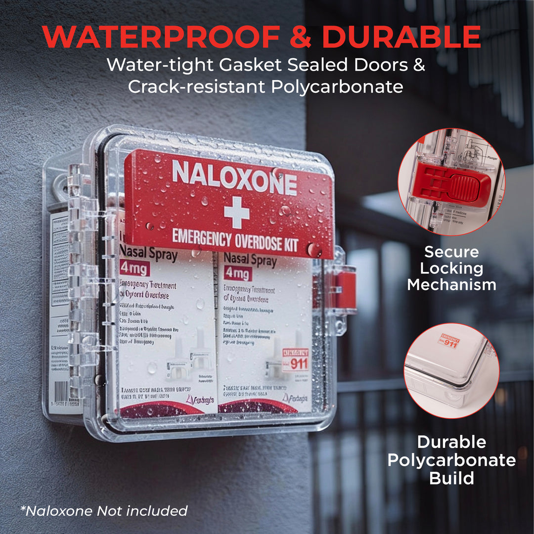 Naloxone Outdoor Waterproof Emergency Wall Mount Cabinet