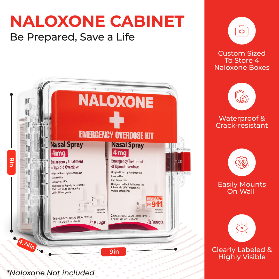 Naloxone Outdoor Waterproof Emergency Wall Mount Cabinet
