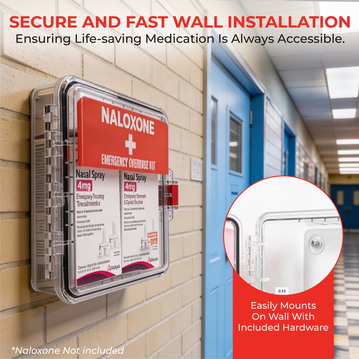 Naloxone Outdoor Waterproof Emergency Wall Mount Cabinet