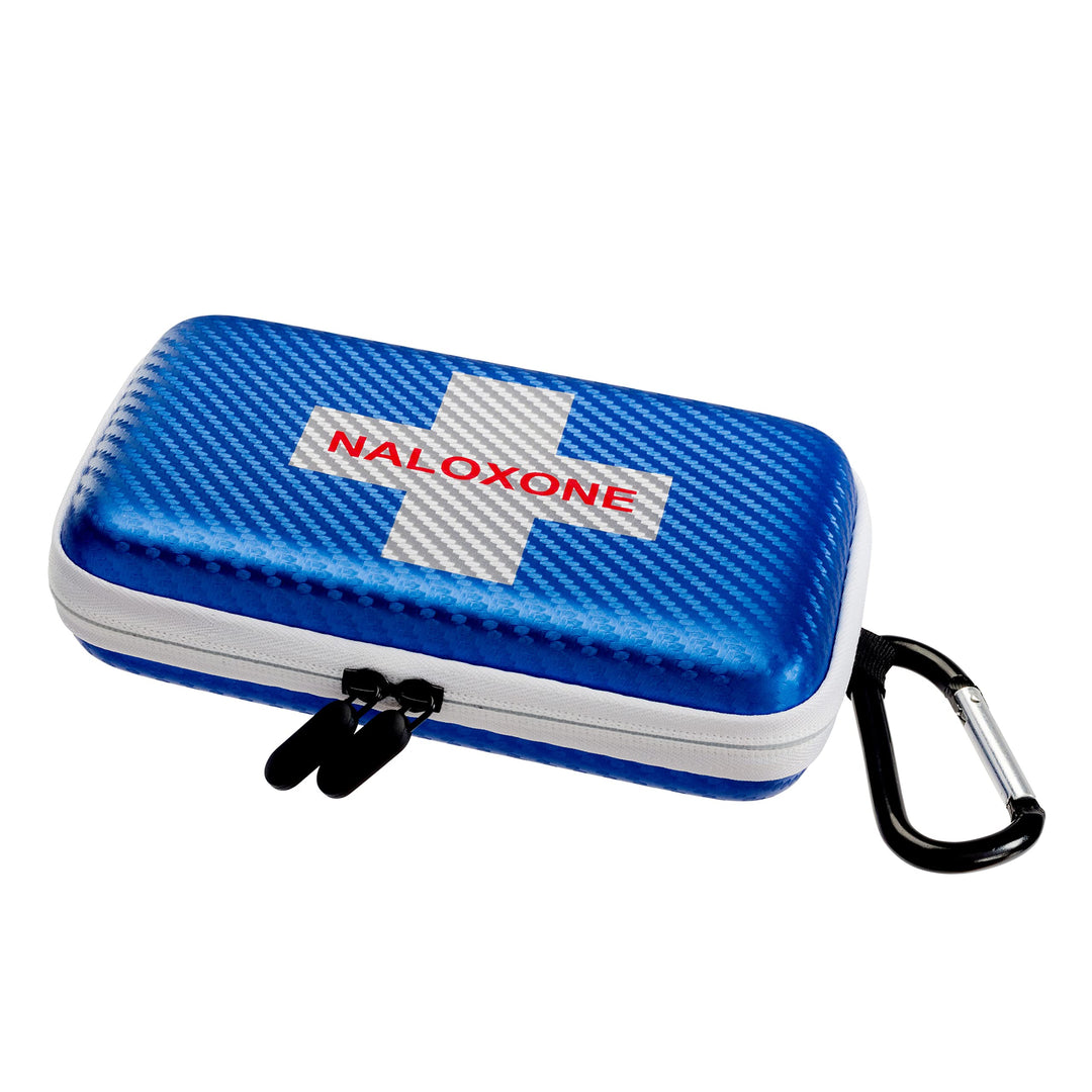 Naloxone Hard Shell Case for Overdose Kits | Holds Two Naloxone Nasal Sprays