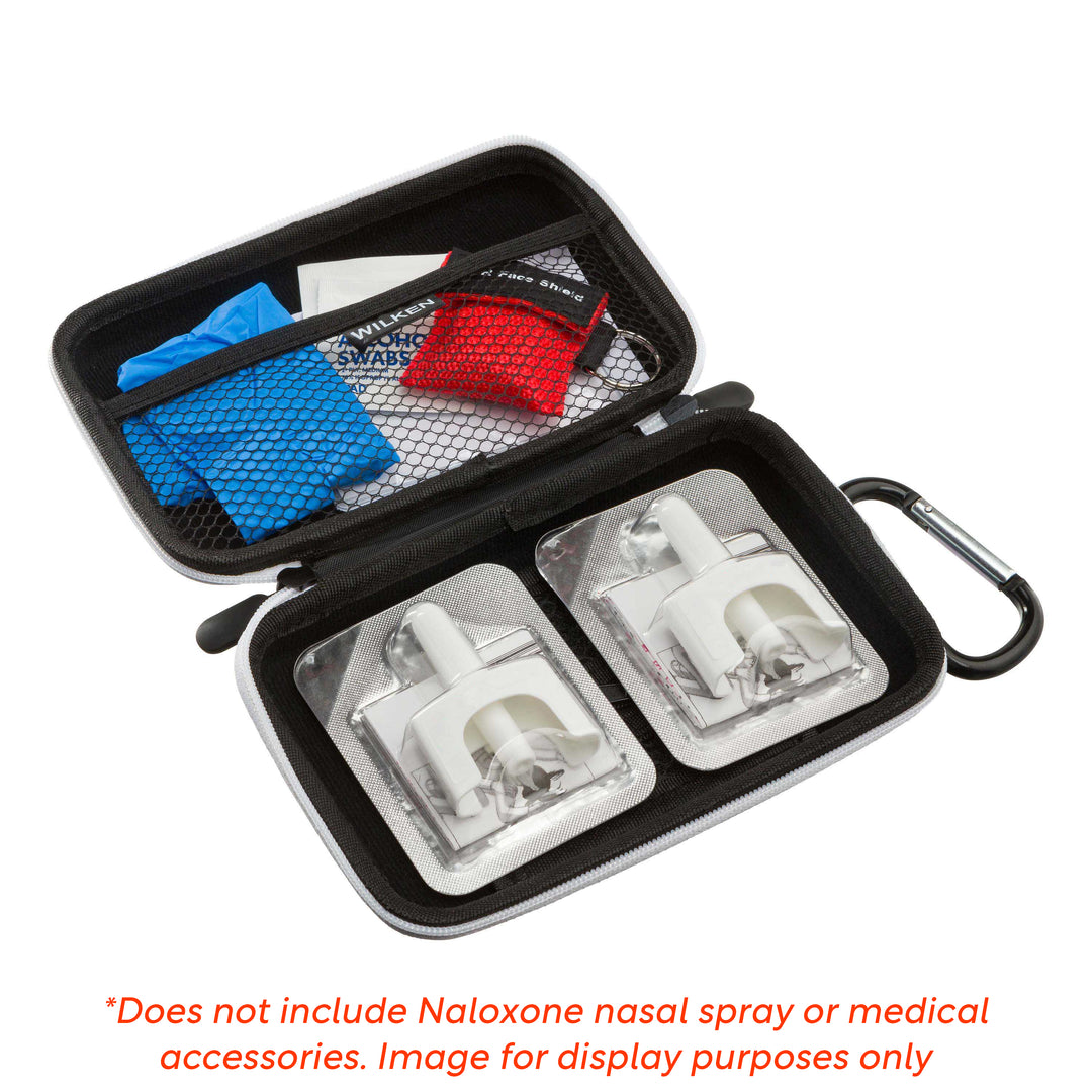 Naloxone Hard Shell Case | Large Size | Holds 4 Naloxone Nasal Spray Units